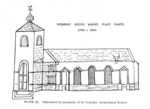 Sketch of the chapel in the Market Place that St. James' church replaced