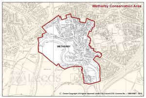Map of the Wetherby Conservation Area