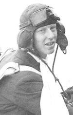 photo of James Lacey in flying kit