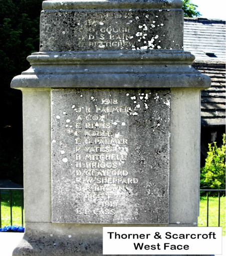 Thorner & Scarcroft Roll of Honour 3